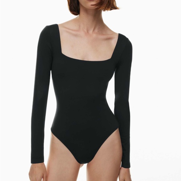 Aritzia Contour Squareneck Longsleeve Bodysuit - Picture 1 of 4
